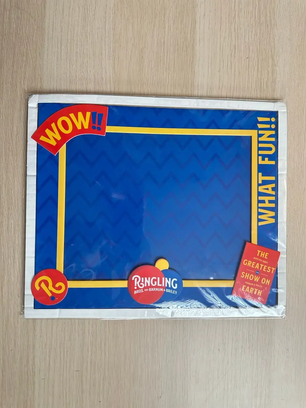 Limited Ringling Brothers Blue and Multicolor Picture Frame - New